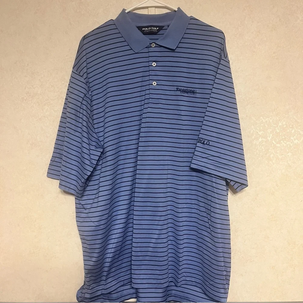 Ralph Lauren Navy‎ Striped Polo Shirt